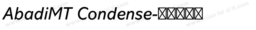 AbadiMT Condense字体转换